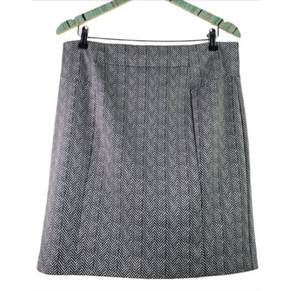 Michael Kors A-line Herringbone Print Skirt small 2-4 - Picture 2 of 7